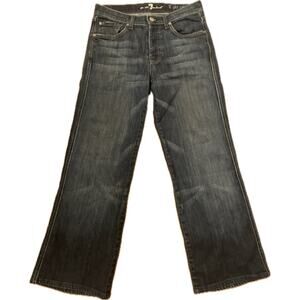 7 For All Mankind Women’s Jeans SIZE 28 (28x26) A Pocket Relaxed Boot Dark Wash